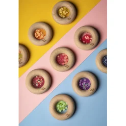 Petit Boum Baby Toy, Sensory Donut Rattle - Watermelons