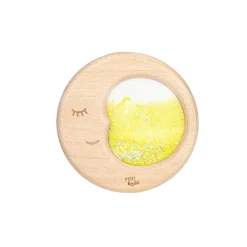 Petit Boum Sensory Toy, Wooden Moon with Liquid and Glitter – Sensory Moon