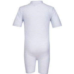 Petit Crabe UV Suit with Zipper, Natsu, Baby Blue/White – For ages 0 to 8 years