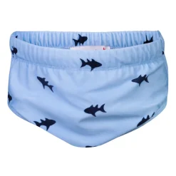 Petit Crabe UV Swim Diaper Pants, Leo Blue Fish - Ages 0-3 Years