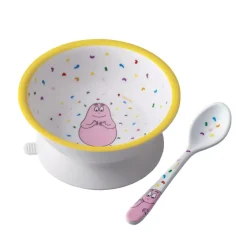 Petit Jour Paris Bowl with Suction Cup and Spoon, Barbapapa
