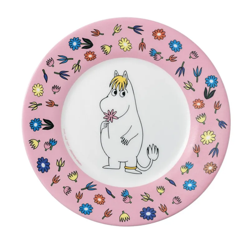Petit Jour Paris lunch plate, Mumi with flower