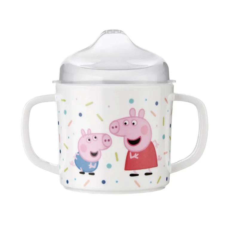 Petit Jour Paris Melamine Cup with 2 Handles, Peppa Pig