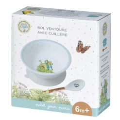 Petit Jour Paris, Peter Rabbit Bowl with Suction Cup and Spoon