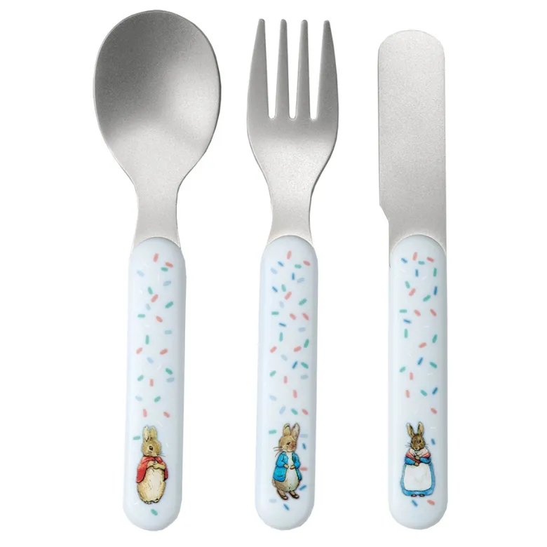 Petit Jour Paris, Peter Rabbit 3-Piece Cutlery Set.