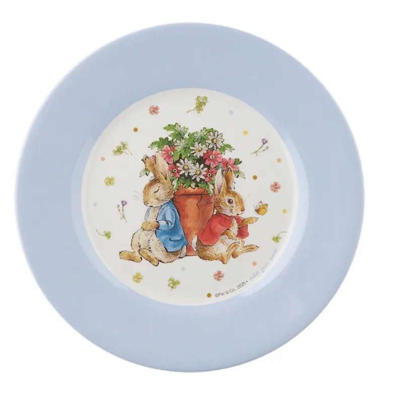 Petit Jour Paris, Peter Rabbit Flat Plate - Herb Pot Design