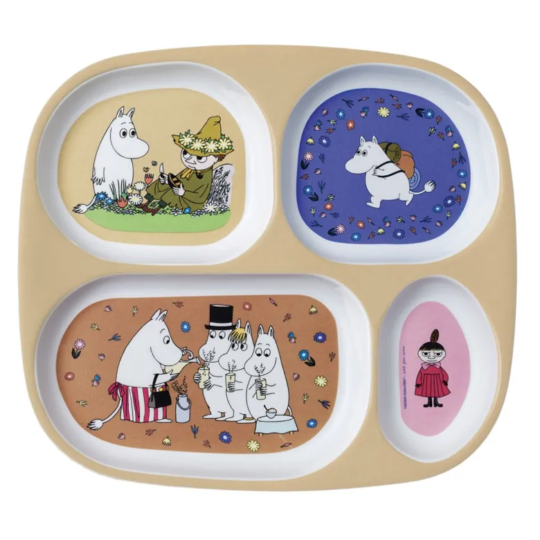 Petit Jour Paris 4-Piece Plate Set, Moomin