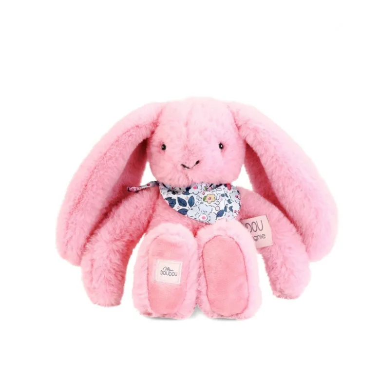 Pink Flower Bunny - 25 cm