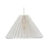 Pink Rose Ceiling Lamp with Folded Paper Shade - 32 cm - Beige with Light Blue Dots