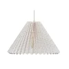 Pink Rose Ceiling Lamp with Folded Paper Shade – 32 cm – Beige with Soft Lilac Dots