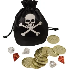 Pirate Pouch with Gold Coins
