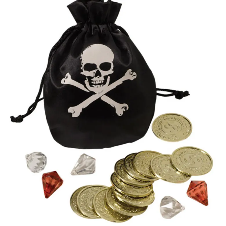 Pirate Pouch with Gold Coins