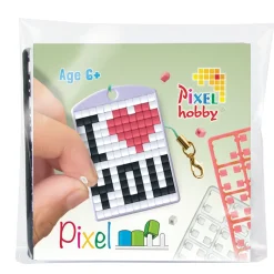 Pixel Mosaic Starter Set, Keychain - I Love You