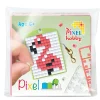 Pixel Mosaic Starter Set, Keyring – Flamingo