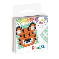 Pixel Mosaic, XL Perler Beads - Tiger