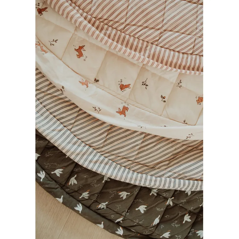 Play&Go 2-in-1 Baby Blanket, Organic - Stripes Blue