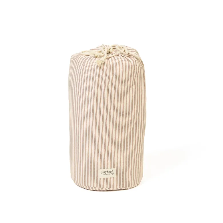 Play&Go 2-in-1 Baby Blanket, Organic - Stripes Brown