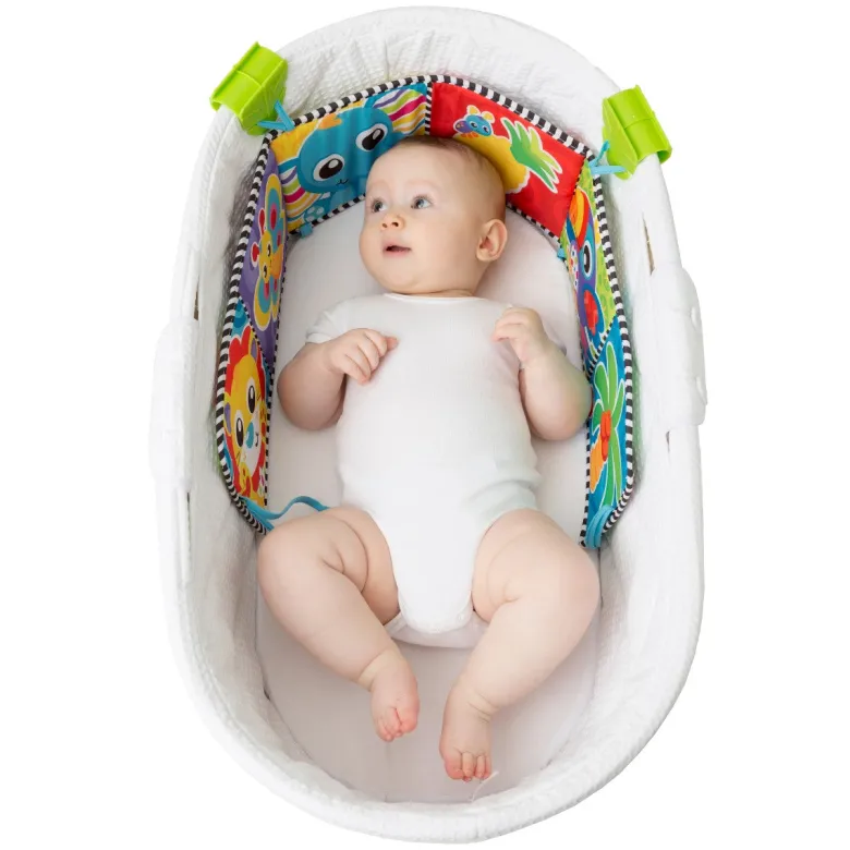 Playgro Activity Toy: Reversible Tummy Time Fabric Book with Mirror