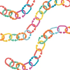 Playgro Lopy Links, Toy Hanging Rings - Set of 24