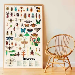 Poppik Paper Sticker Mosaic, Poster and 44 Stickers - Insects