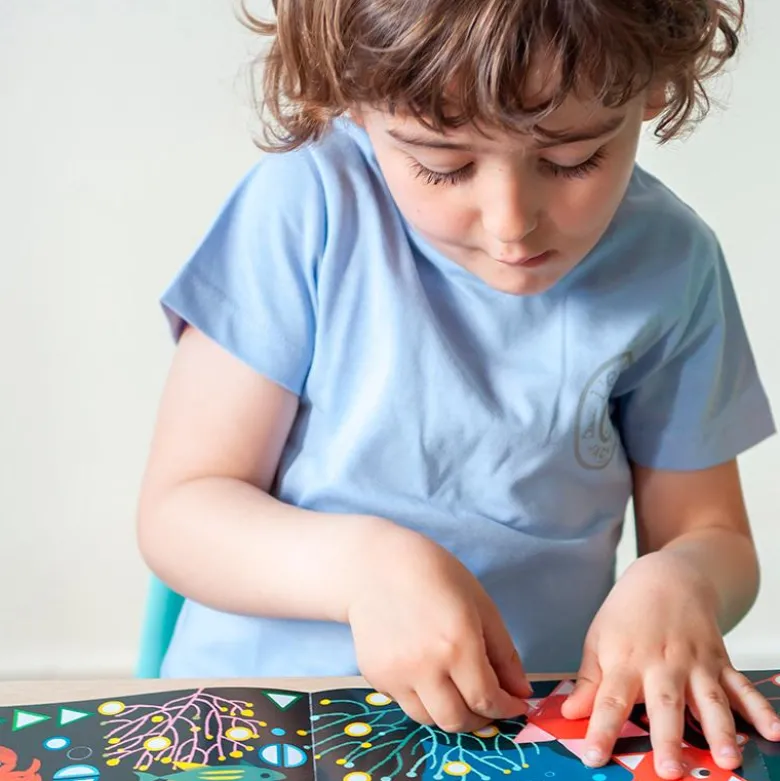 Poppik Paper Sticker Mosaic Poster with 750 Stickers – Aquarium