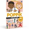 Poppik Paper Sticker Mosaic, Educational Poster with 48 Stickers – The Human Body