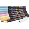 Posca Markers, 8 Pack - 0.7 mm Tip - Pastel