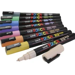 Posca Markers, Set of 8, Line Width 0.9-1.3 mm - Pastel