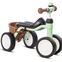 Puky Pukylino Bundle, My First Bike, Balance Trainer with Basket, Pastel Green - From 1 Year