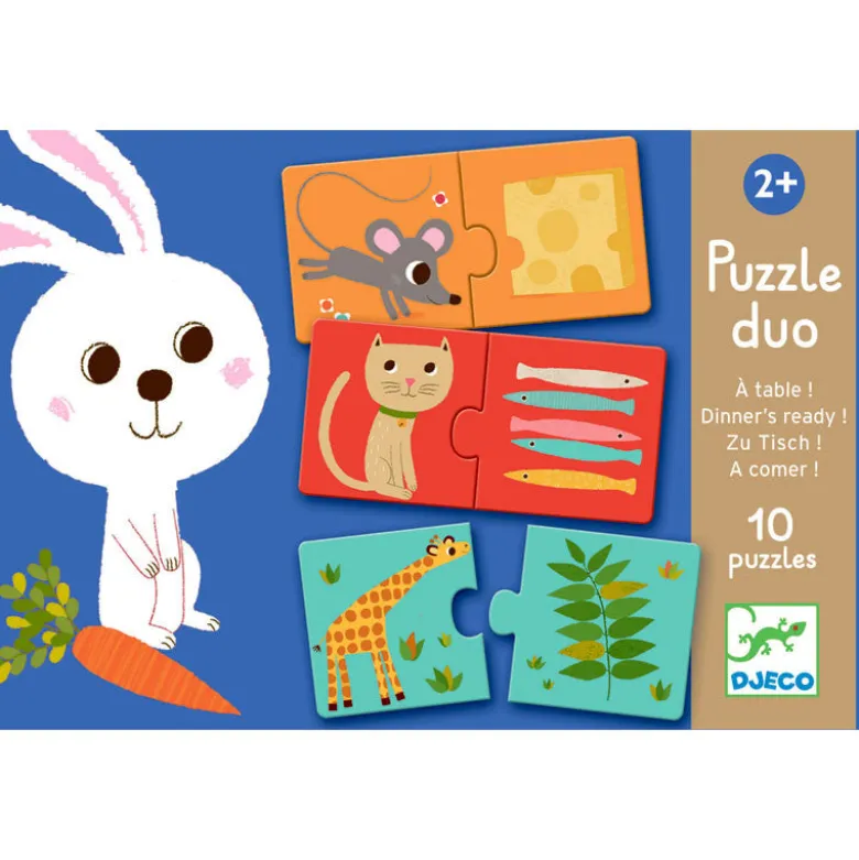 Puzzle Duo: Who Eats What?
