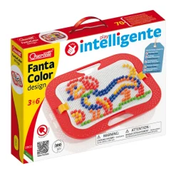 Quercetti Fanta Color Pegboard with 300 Pegs