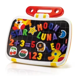 Quercetti Magnetic Board, Set with Letters and Numbers
