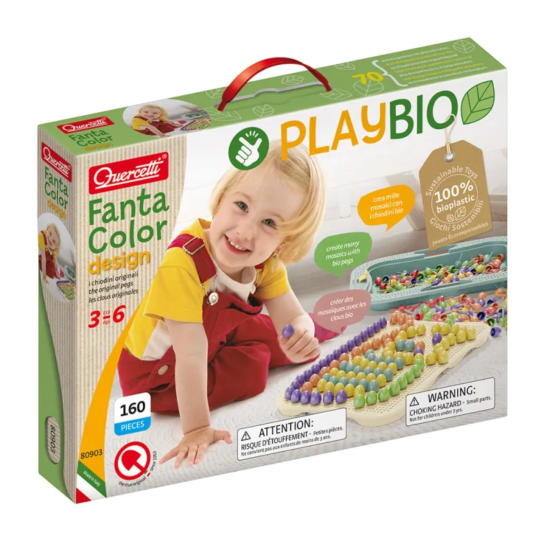 Quercetti Pegboard, Play Bio - Fantacolor Design