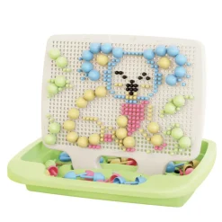 Quercetti PlayEco+ Peg Board Made from Recycled Plastic - 310 Pieces