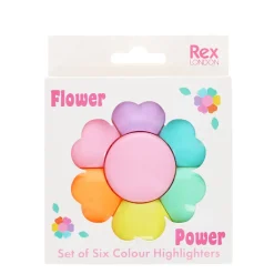 Rex London Flower-Shaped Highlighter Markers