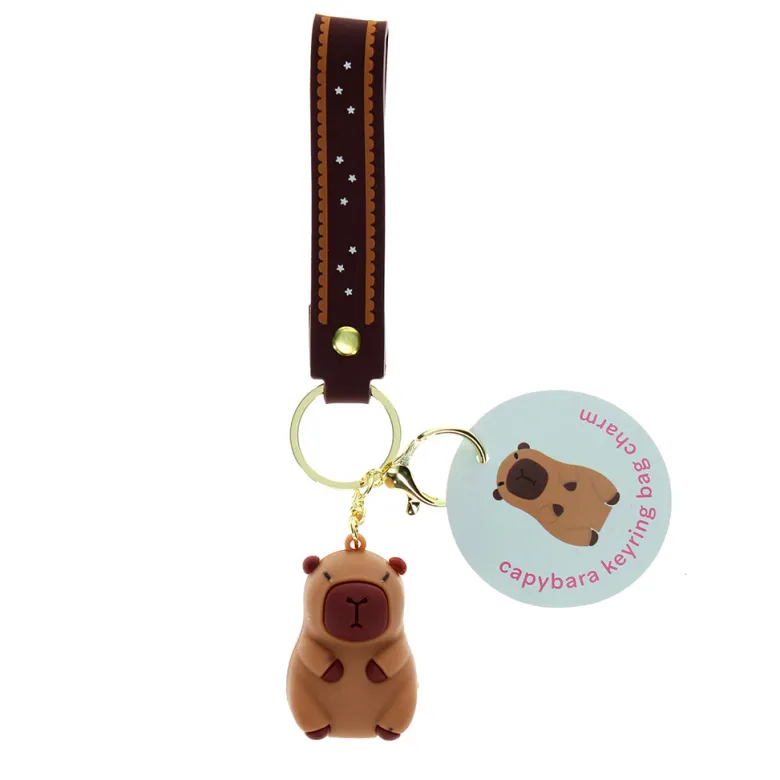 Rex London Keychain with Capybara Pendant
