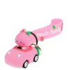 Rex London Keychain with Charm, Peach