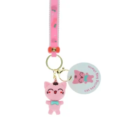 Rex London Keyring with Charm, Cat