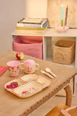 Rice Baby Dining Set in Gift Box, Pink Fun Fair