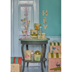 Rice Basket for Storage, Extra Small, Pink – Butterfly Theme