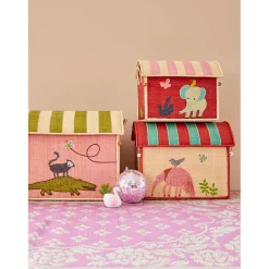 Rice Basket for Storage, Extra Small, Pink – Butterfly Theme