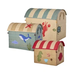 Rice Basket House for Storage, Ocean Theme