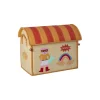 Rice Basket House for Storage, Natural - Hero Theme Pink