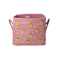 Rice Basket with Lemons, Rose