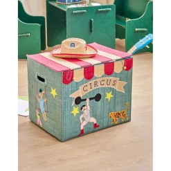 Rice Collapsible Storage Basket, XL - Circus Design