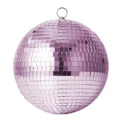 Rice Disco Ball in Soft Pink, 25 cm