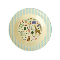 Rice Melamine Children's Bowl, Mint – Fun Fair Print