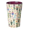 Rice Melamine Cup, Tall, Bordeaux - Nathalie Lété Print