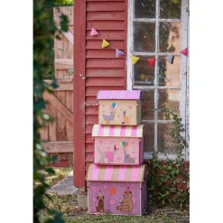 Rice Storage Basket, Pink Party Animal