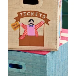 Rice Wicker Basket House for Storage, Foldable, Large - Cirkus
